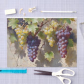 Trauben und Reben Wasserfarben Seidenpapier (Handwerk)