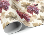 Trauben und Rotwein 2 - Geschenkpapier (Rolleneckpunkt)