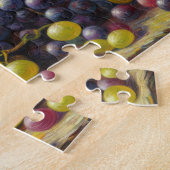 Trauben und Sonnenblumen Ölgemälde Puzzle (Seite)