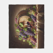 Trauben und Stillleben Fleecedecke (Vorderseite)