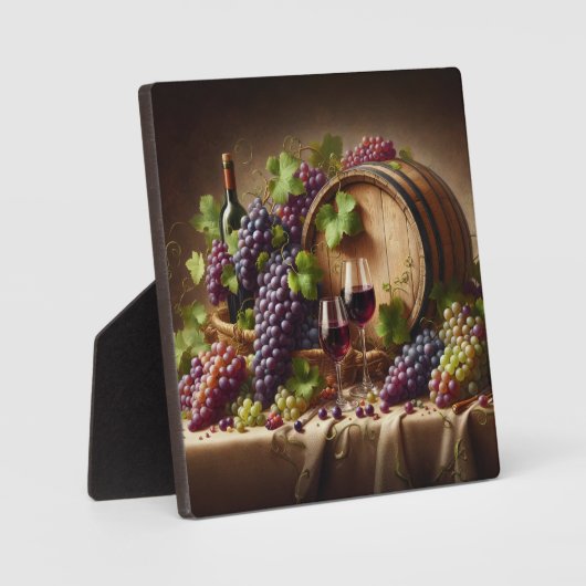 Trauben und Stillleben Fotoplatte (Vorderseite)