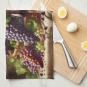 Trauben und Stillleben Geschirrtuch (Viertel Falte)