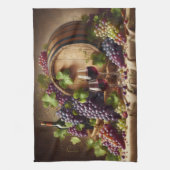 Trauben und Stillleben Geschirrtuch (Vertikal)