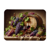 Trauben und Stillleben Magnet (Horizontal)