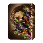 Trauben und Stillleben Magnet (Vertikal)