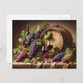 Trauben und Stillleben Postkarte (Vorne/Hinten)