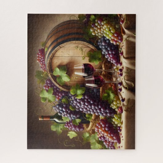 Trauben und Stillleben Puzzle (Vertikal)