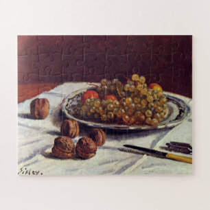 Trauben und Walnüsse auf einem Tisch Sisley Impres Puzzle