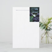 Trauben und Wein-Briefpapier Briefpapier (Stehend Vorderseite)