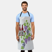 Trauben und Wein Schürze (Getragen)