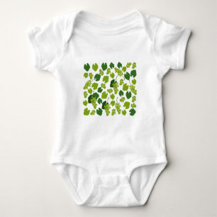 Trauben- und Weinblätter-Muster Baby Strampler
