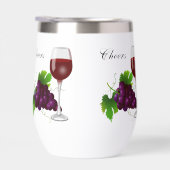 Trauben und Weinglas Personalisiert (Rechts)