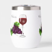 Trauben und Weinglas Personalisiert (Vorderseite)