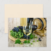 Trauben und Weinpostkarte Postkarte (Vorne/Hinten)