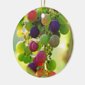 Trauben vieler Farben Keramik Ornament (Links)