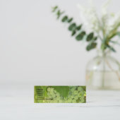 Trauben-Visitenkarte Mini Visitenkarte (Stehend Vorderseite)