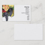 Trauben-Visitenkarte Visitenkarte (Vorne/Hinten)