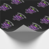 Trauben von Rap Funny Fruit Pun Dark BG Geschenkpapier (Ecke)