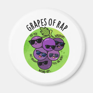 Trauben von Rap Funny Fruit Pun Magnet