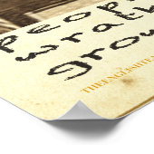 Trauben von Zornbild/Text Poster (Ecke)