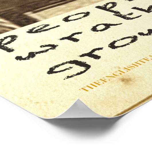 Trauben von Zornbild/Text Poster (Ecke)