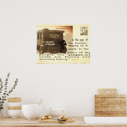 Trauben von Zornbild/Text Poster (Küche)