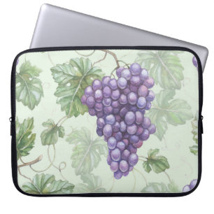 Trauben Wasserfarbe, Frucht Nahtloses Muster. Laptopschutzhülle