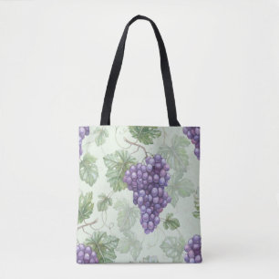 Trauben Wasserfarbe, Frucht Nahtloses Muster. Tasche