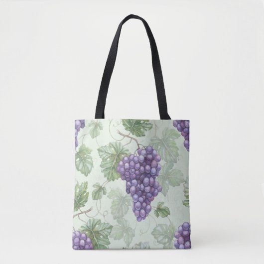 Trauben Wasserfarbe, Frucht Nahtloses Muster. Tasche (Vorderseite)