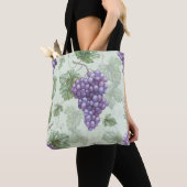 Trauben Wasserfarbe, Frucht Nahtloses Muster. Tasche (Von Nahem)