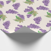 Trauben Wasserfarben Handgemalt Geschenkpapier (Ecke)