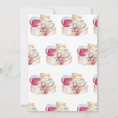 Trauben | Wein | Modernes Brautparty Einladung (Rückseite)