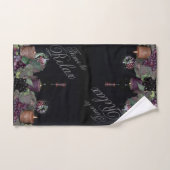 Trauben, Wein und Kerzen Badhandtuch Set (Handtuch)