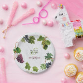 Trauben Weinberg Griechische Insel Hochzeit Pappteller (Party)