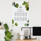 Trauben Weinberg Griechische Insel Hochzeit Seekar Poster (Heimbüro)