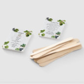 Trauben Weinberg Griechische Insel Hochzeitsprogra Fächer (Non-assembled)