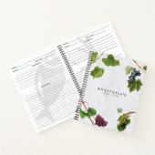 Trauben Weinberg Griechische Insel Rezept Kochbuch Notizblock (Innenseite)