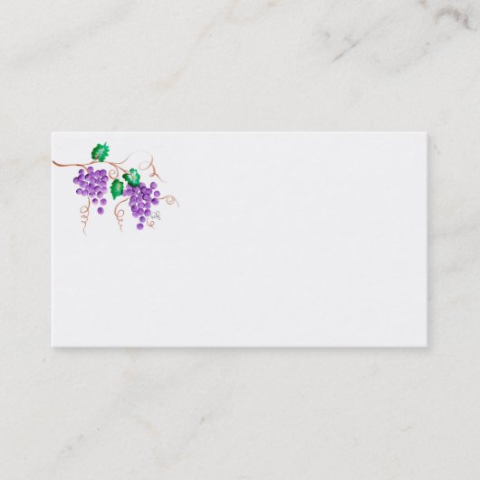 Trauben-Weinberg-Visitenkarte Visitenkarte (Vorderseite)