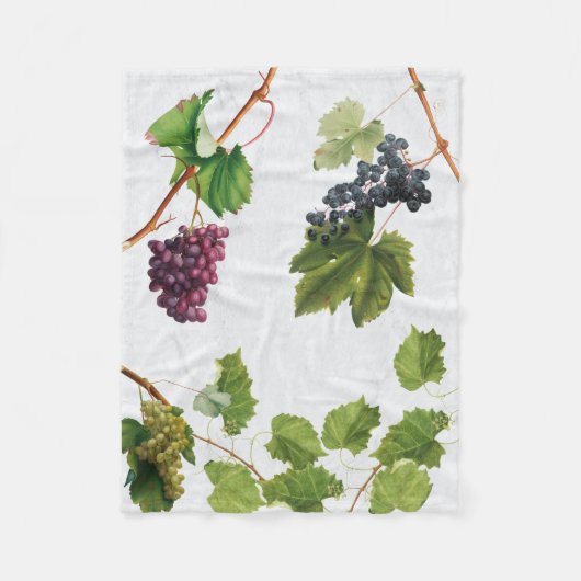 Trauben Weinberge Mittelmeer Griechische Insel Fleecedecke (Vorderseite)