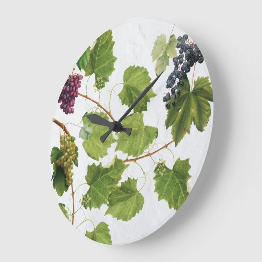 Trauben Weinberge Mittelmeer Griechische Insel Große Wanduhr (Winkel)