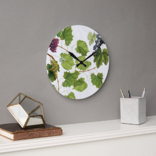 Trauben Weinberge Mittelmeer Griechische Insel Große Wanduhr