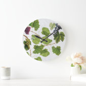 Trauben Weinberge Mittelmeer Griechische Insel Große Wanduhr (Zuhause)