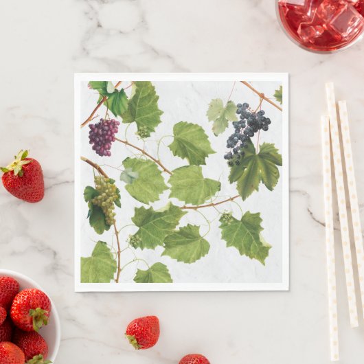 Trauben Weinberge Mittelmeer Griechische Insel Serviette (Beispiel)