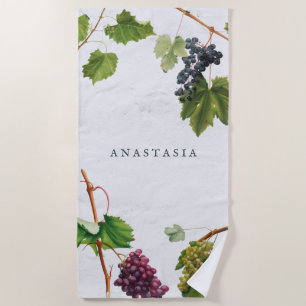Trauben Weinberge Mittelmeer Griechische Insel Strandtuch
