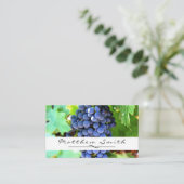 Trauben-Weinkellerei-Visitenkarte Visitenkarte (Stehend Vorderseite)