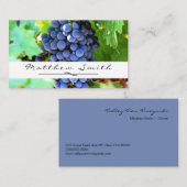 Trauben-Weinkellerei-Visitenkarte Visitenkarte (Vorne/Hinten)