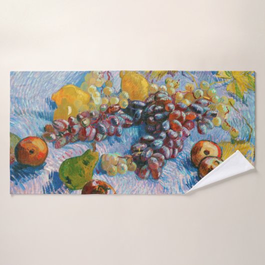 Trauben, Zitronen, Birnen und Äpfel, Van Gogh Badehandtuch (Badehandtuch)