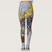 Trauben, Zitronen, Birnen und Äpfel, Van Gogh Leggings (Vorderseite)