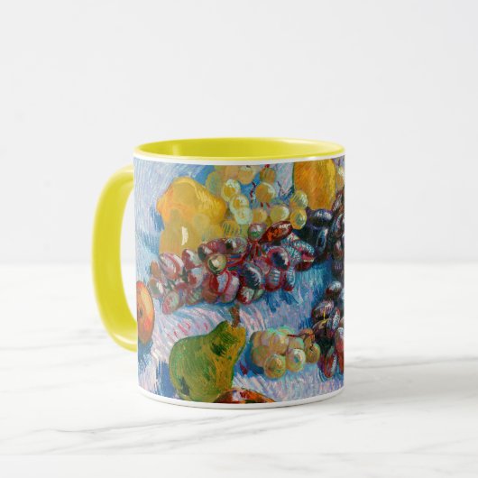Trauben, Zitronen, Birnen und Äpfel, Van Gogh Tasse (Vorderseite Links)