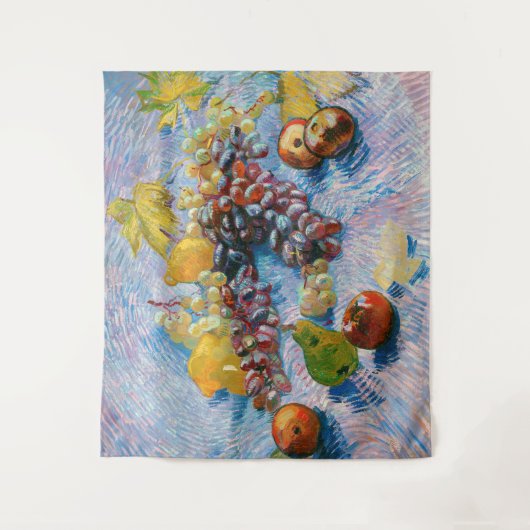 Trauben, Zitronen, Birnen und Äpfel, Van Gogh Wandteppich (Vorderseite)